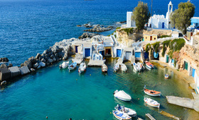 Eilandhoppen Paros Sifnos Milos Santorini