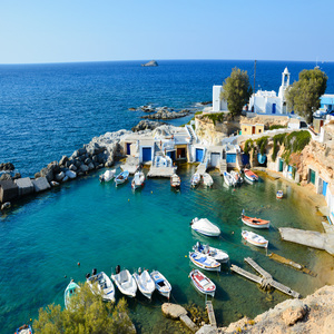 Eilandhoppen Paros Sifnos Milos Santorini