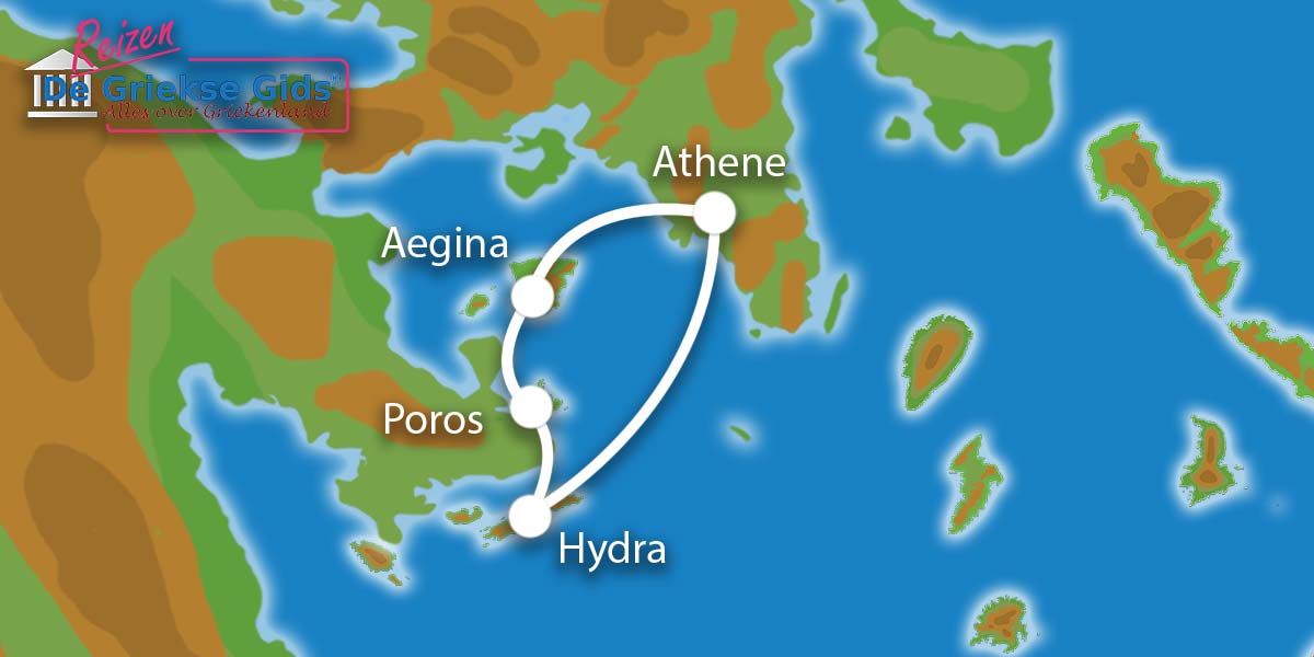 Waar ligt Eilandhoppen Hydra Poros Aegina?
