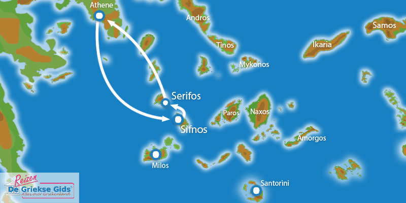Eilandhoppen Athene Sifnos Serifos