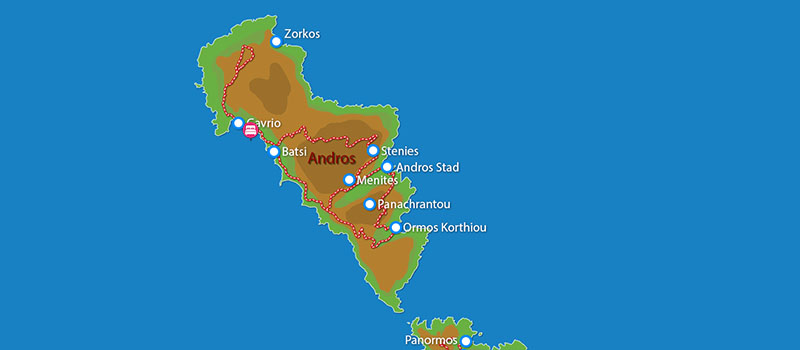 Waar ligt Andros Holiday Hotel?