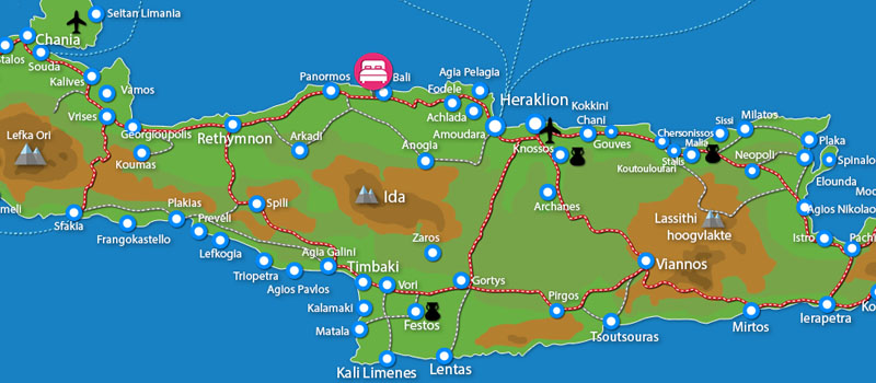 Kaart Bali Beach & Village