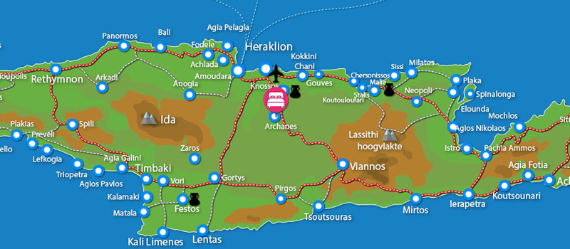Waar ligt Kalimera Archanes Village (incl. auto)?