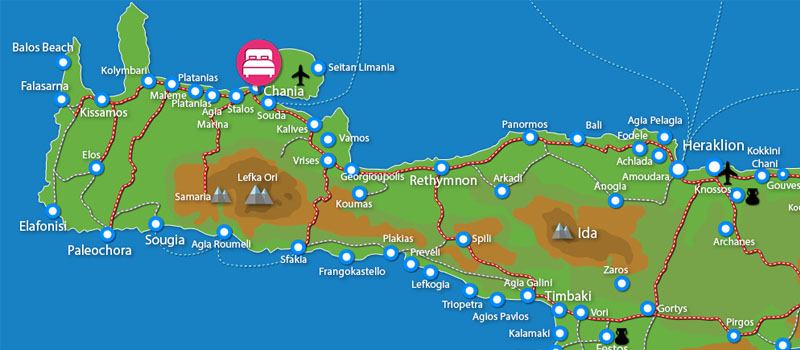Waar ligt Villa Pefki (incl. auto)?