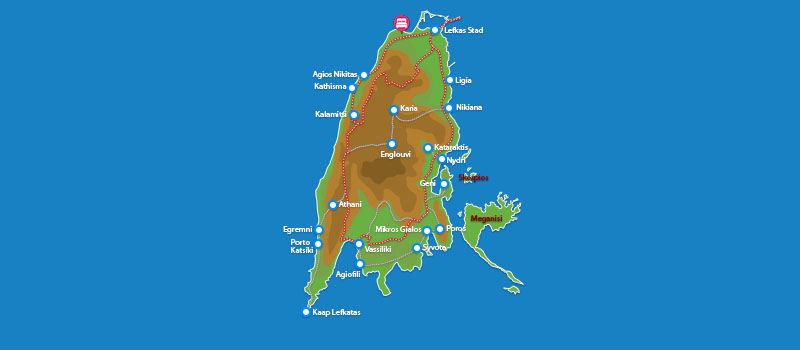 Waar ligt Ionian Horizon Villas (incl. auto)?