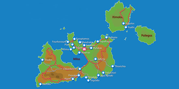 Waar ligt Santa Maria Village Milos?