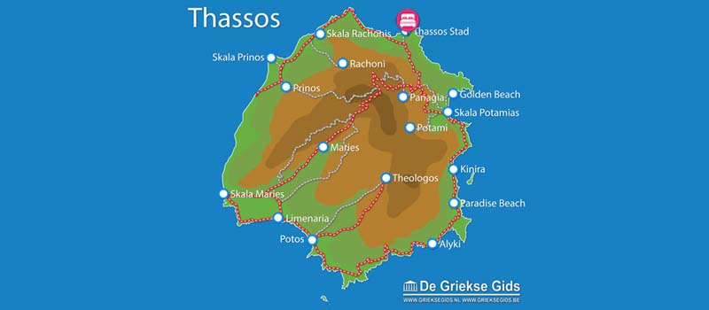 Waar ligt Aethria Hotel Thassos?