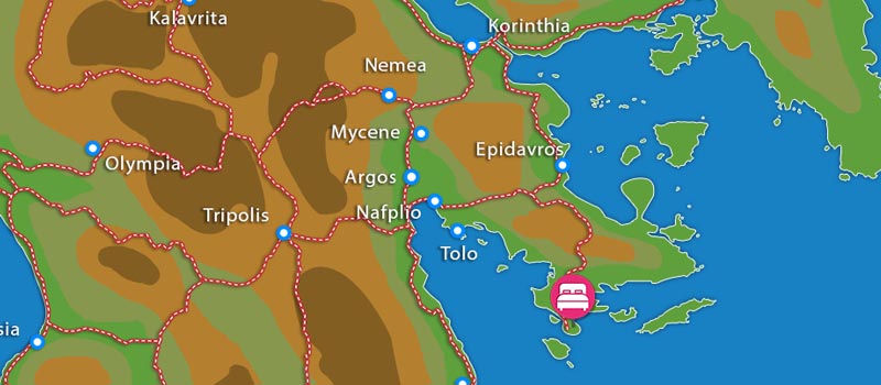 Waar ligt AKS Porto Heli (incl. auto)?