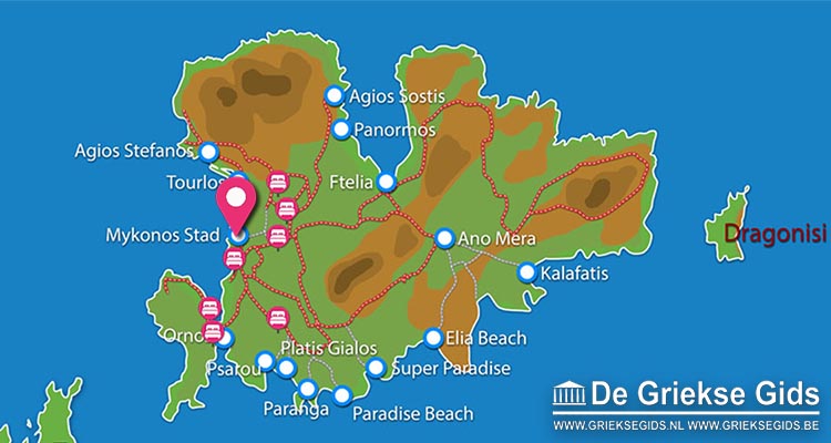 Waar ligt AK Apartments Mykonos?