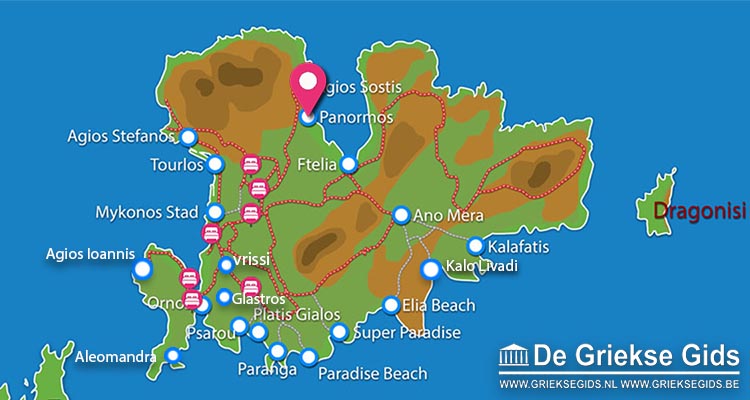 Waar ligt Mykonos Panormos Villas?